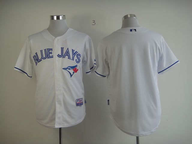 Men Toronto Blue Jays Blank White MLB Jerseys